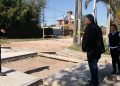 Lafluf recorrió obras en Young