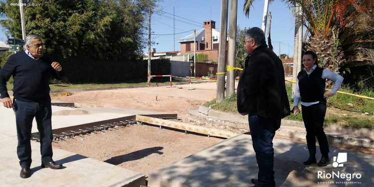 Lafluf recorrió obras en Young