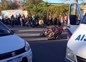 Simulacro de siniestro de tránsito en Rambla de Fray Bentos.