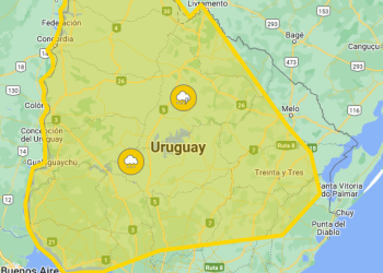 Gran parte del país bajo alerta amarilla hasta el medio día.