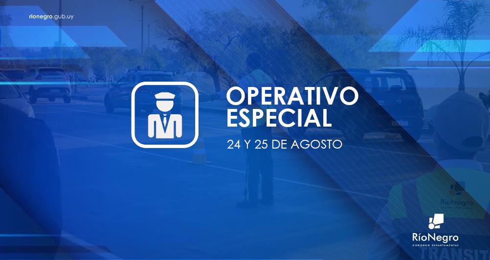 Operativo especial de tránsito durante el 24 y 25 de agosto.
