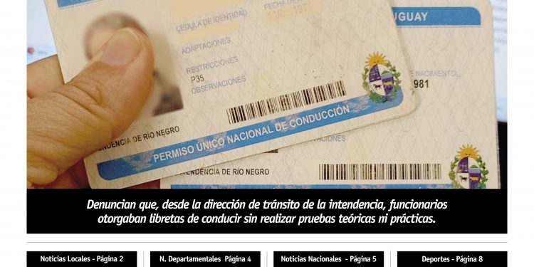 Irregularidades en expedición de libretas de conducir.