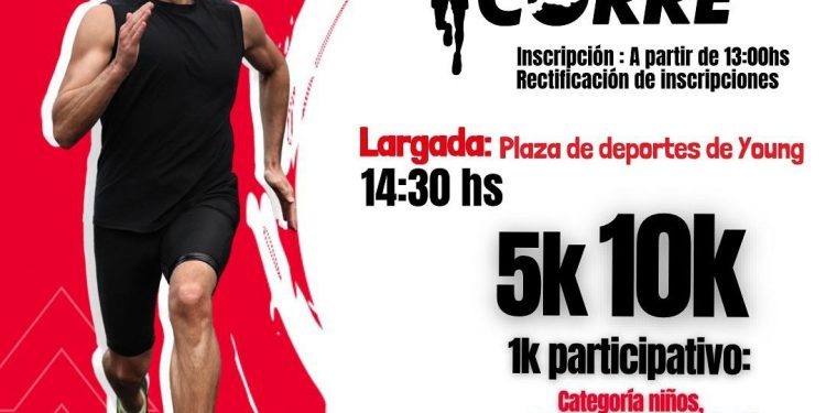 El 14 de septiembre en Young se hará la 2ª etapa de “Río Negro Corre”.