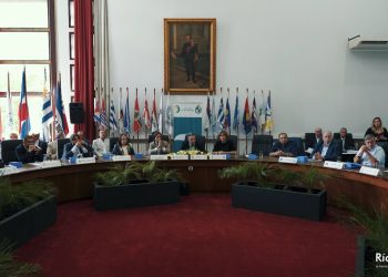 Lacalle Pou y Orsi participaron en la 50ª Sesión del Congreso de Intendentes.