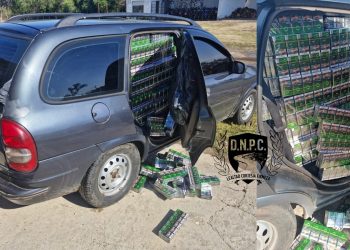 Incautan cargamento de cigarrillos de contrabando en Ruta 3