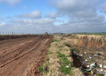 Intendencia avanza en la recuperación de cantera irregular en acceso a Ruta 25