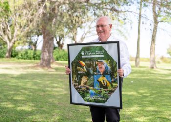 Montes del Plata celebró los 25 años del Bioparque M’Bopicuá con la inauguración de una colmena viva y un sello conmemorativo