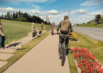 Intendencia proyecta mejoras en ciclovía de Ruta Vladimir Roslik