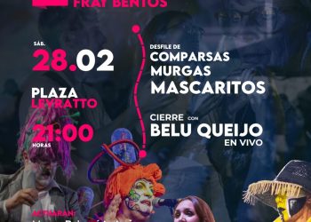 Fray Bentos despide el carnaval con el tradicional “Entierro de carnaval” en Plaza Levratto.